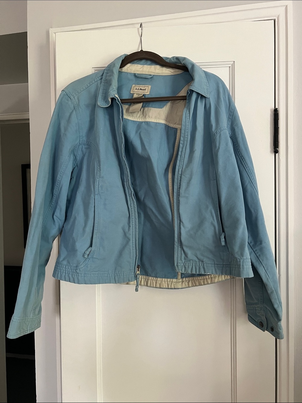 LL Bean y2k light blue jacket
